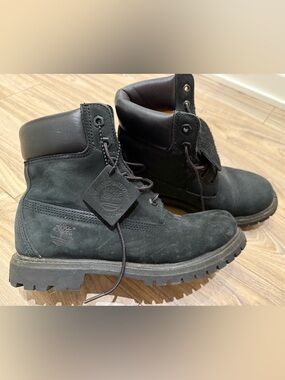 Timberland Black Premium Waterproof Leather Boots